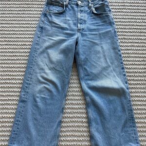 Citizens Of Humanity Gaucho Vintage High-Rise Crop Wide-Leg Jeans (misty wash)